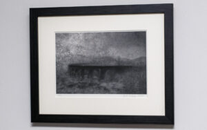 Fine art photography prints- Glenfinnan Viaduct in a black wooden frame